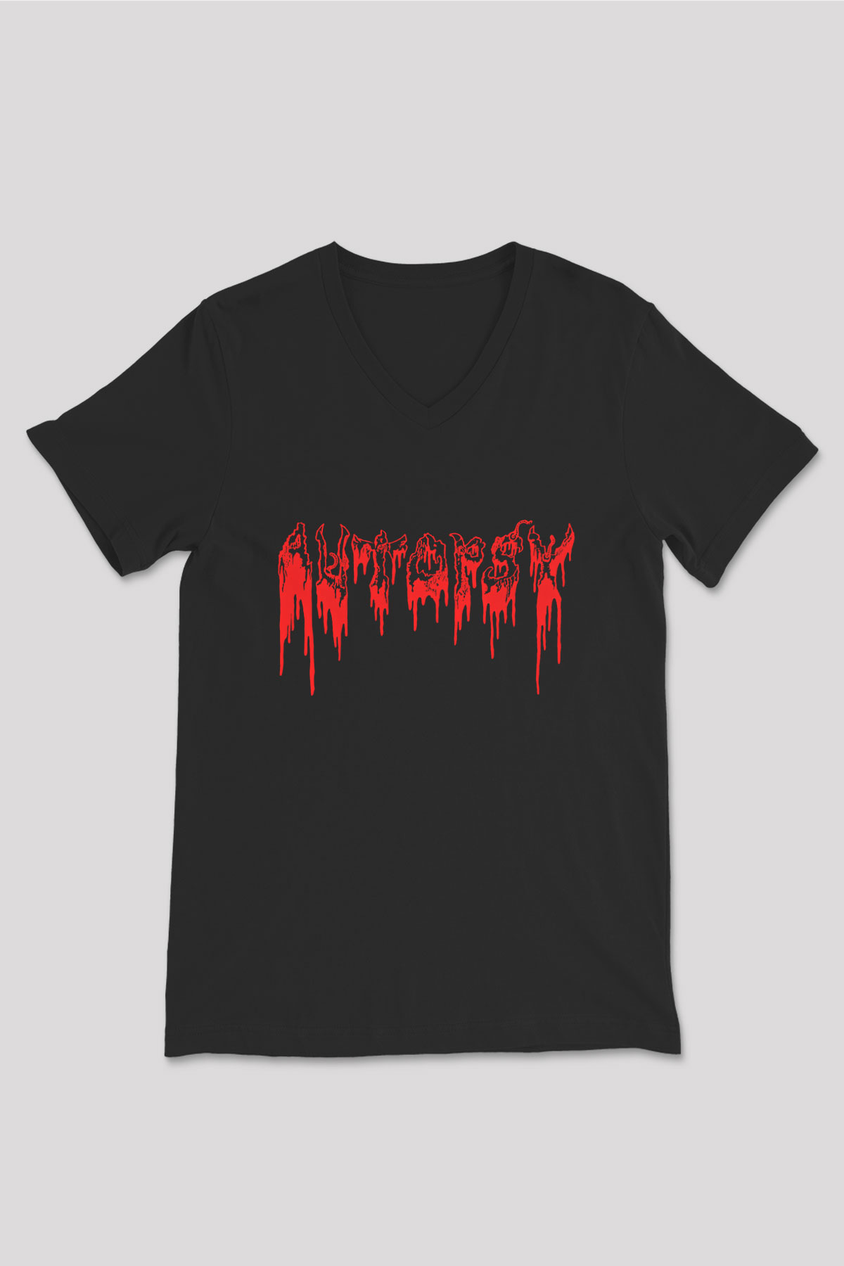 Autopsy Siyah Unisex V Yaka Tişört