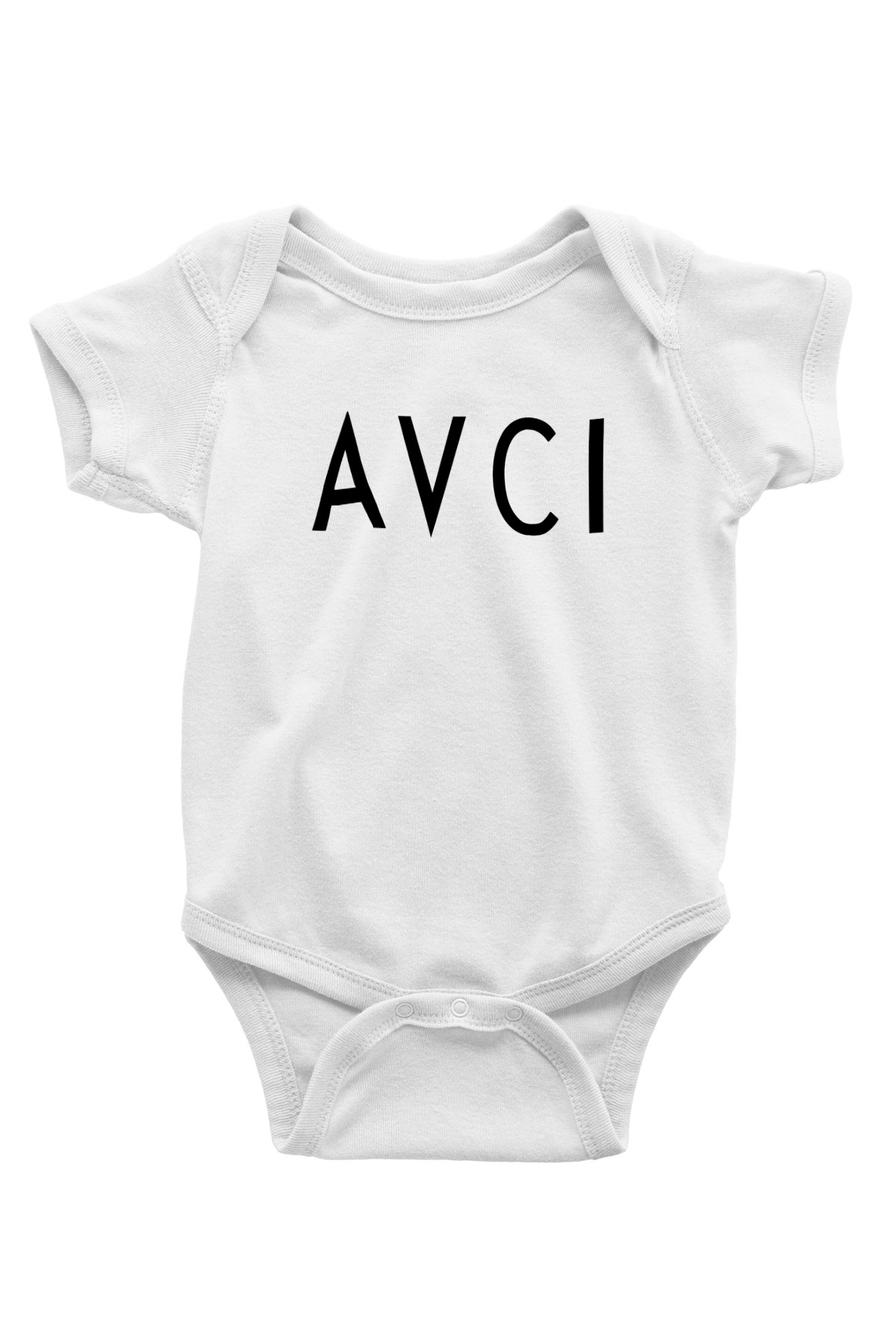 Avcı Baskılı Beyaz Unisex Bebek Body - Zıbın