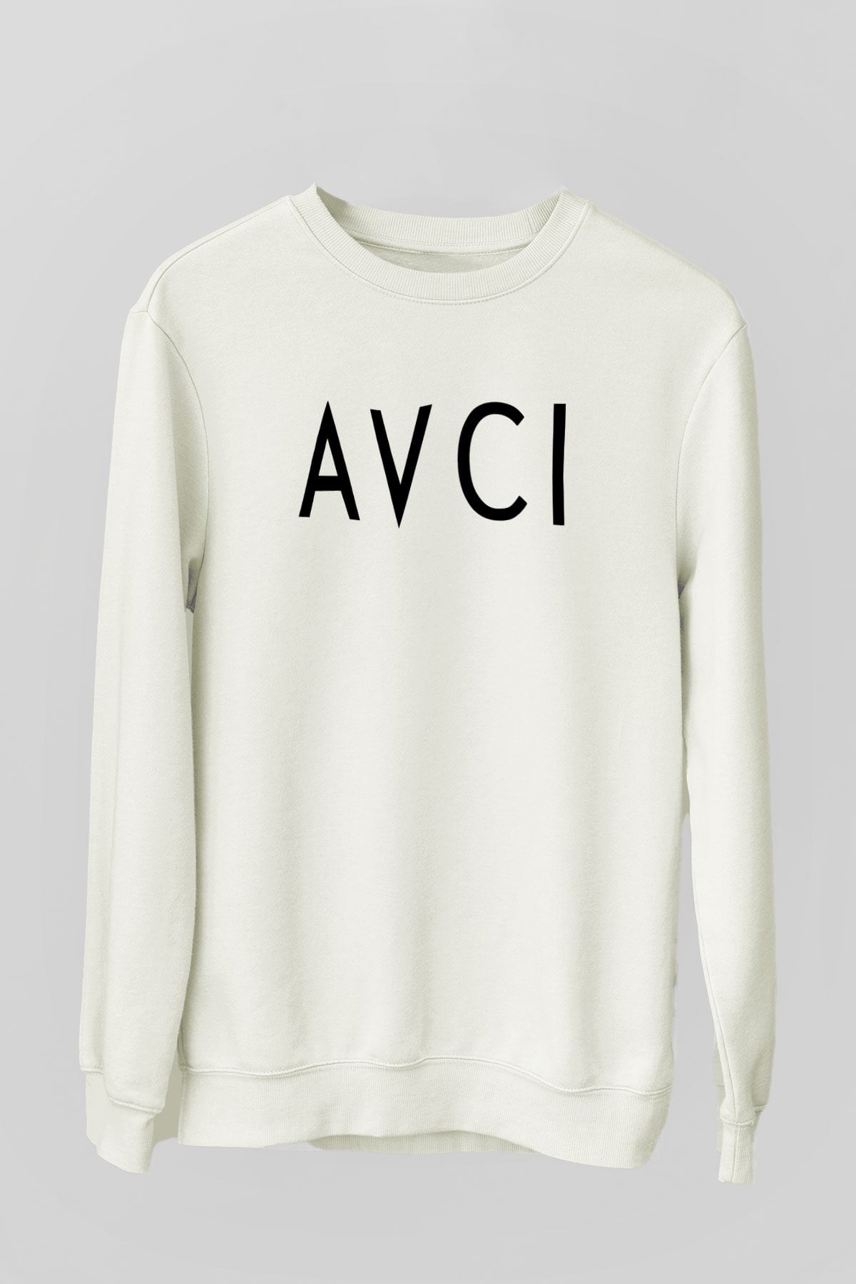 Avcı Beyaz Unisex Sweatshirt