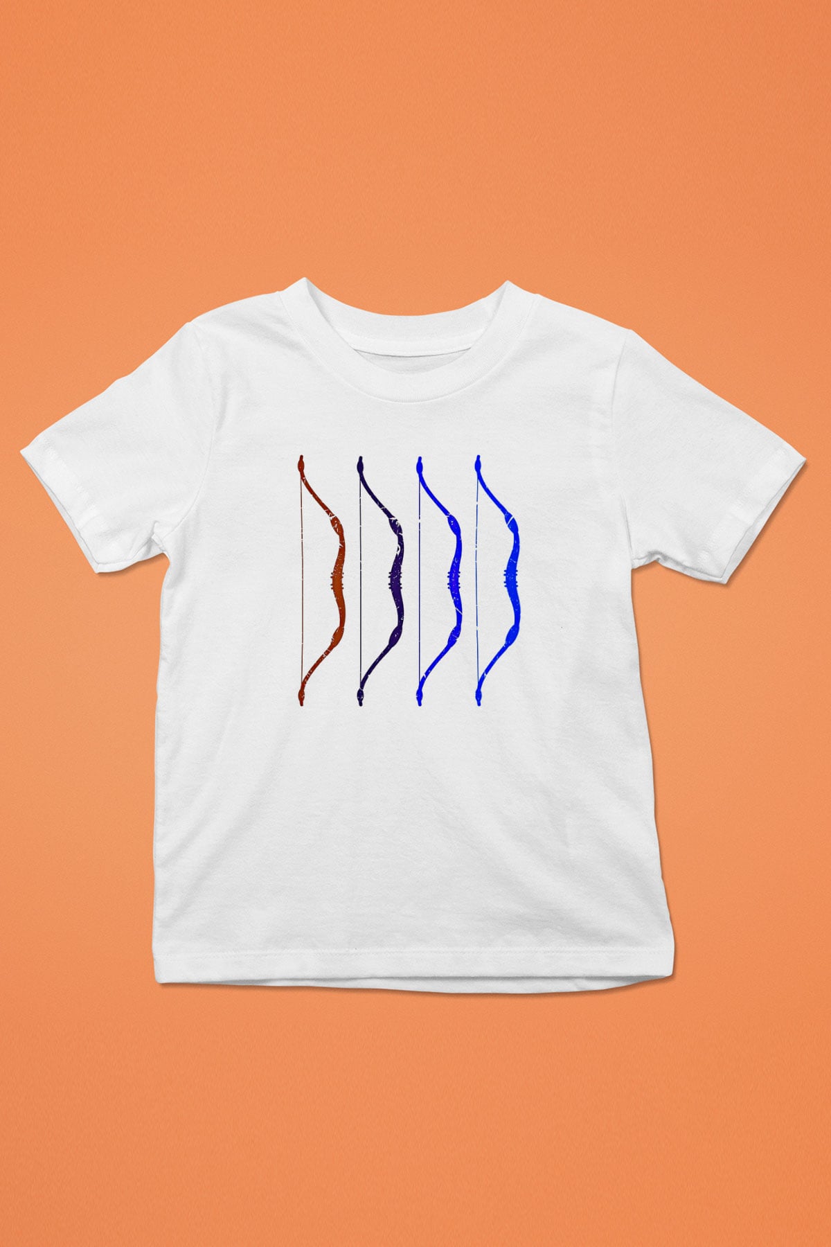 Avcılık Baskılı Unisex Beyaz Çocuk Tişört - Tshirt