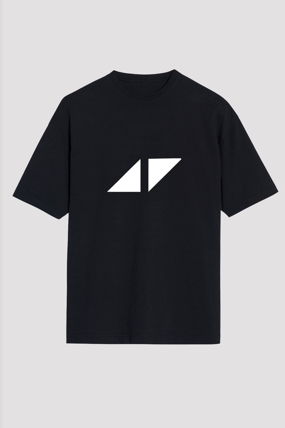 Avicii Baskılı Unisex Oversize Siyah Tişört