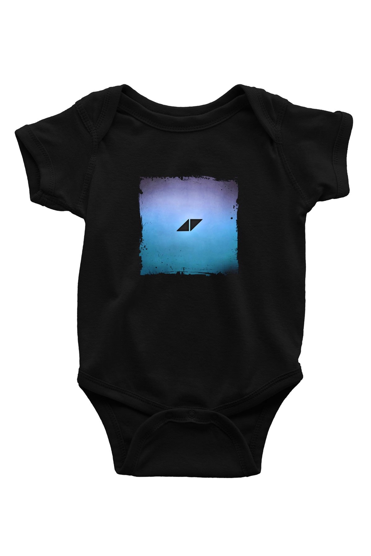 Avicii Baskılı Unisex Siyah Bebek Body - Zıbın