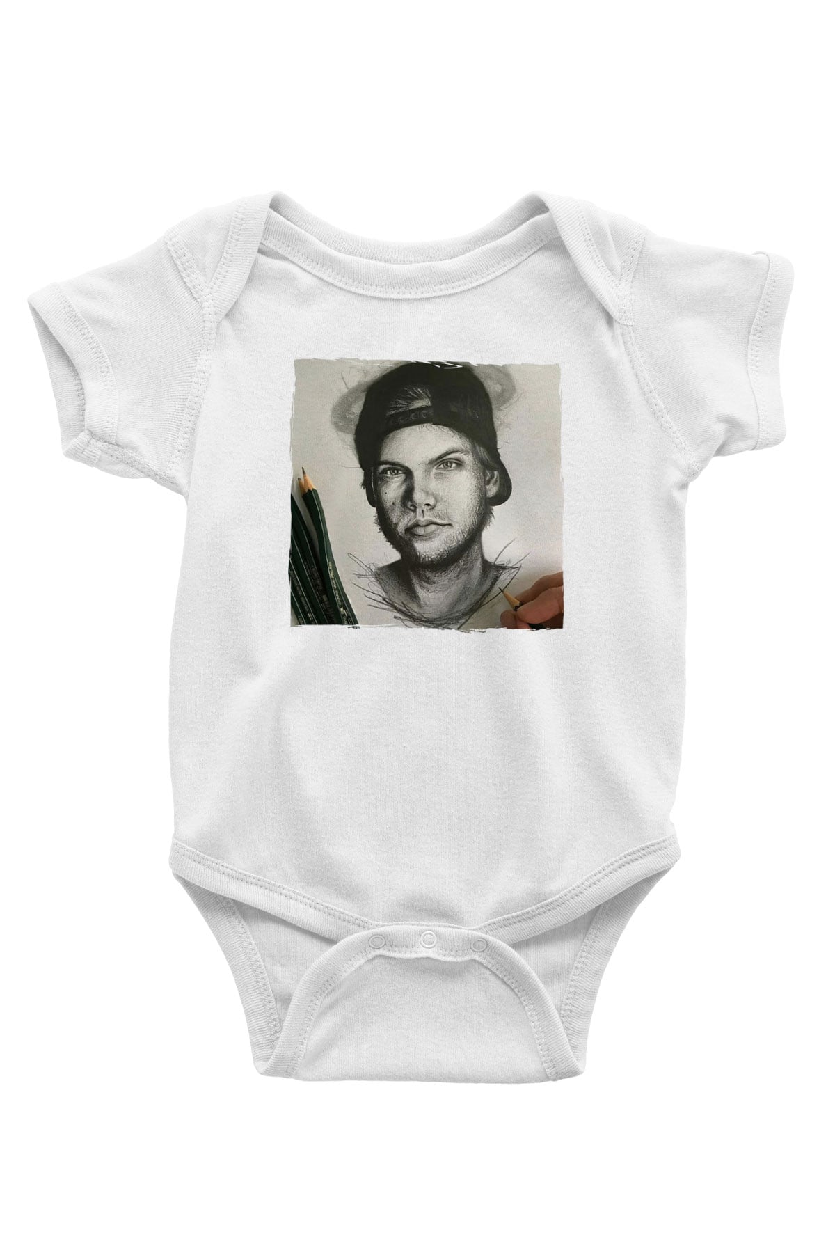 Avicii Beyaz Bebek Body - Zıbın