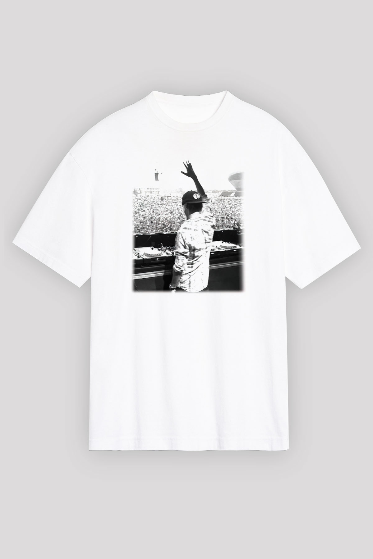 Avicii Beyaz Unisex Oversize Tişört T-Shirt