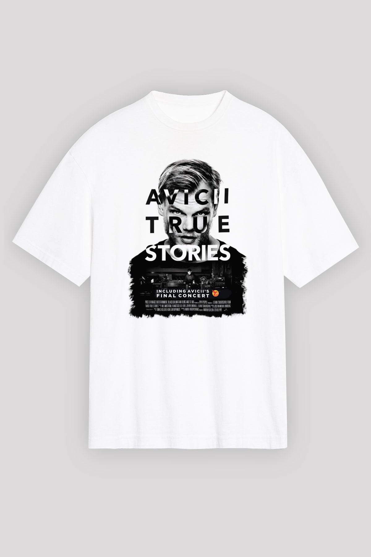 Avicii Beyaz Unisex Oversize Tişört T-Shirt