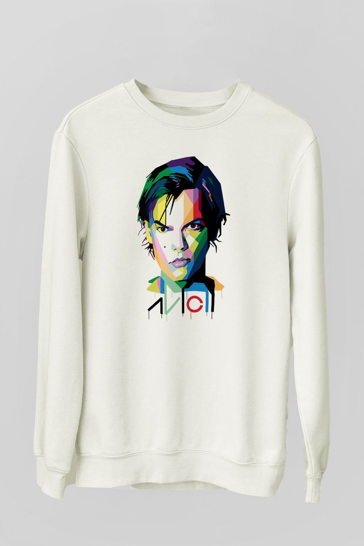 Avicii Beyaz Unisex Sweatshirt