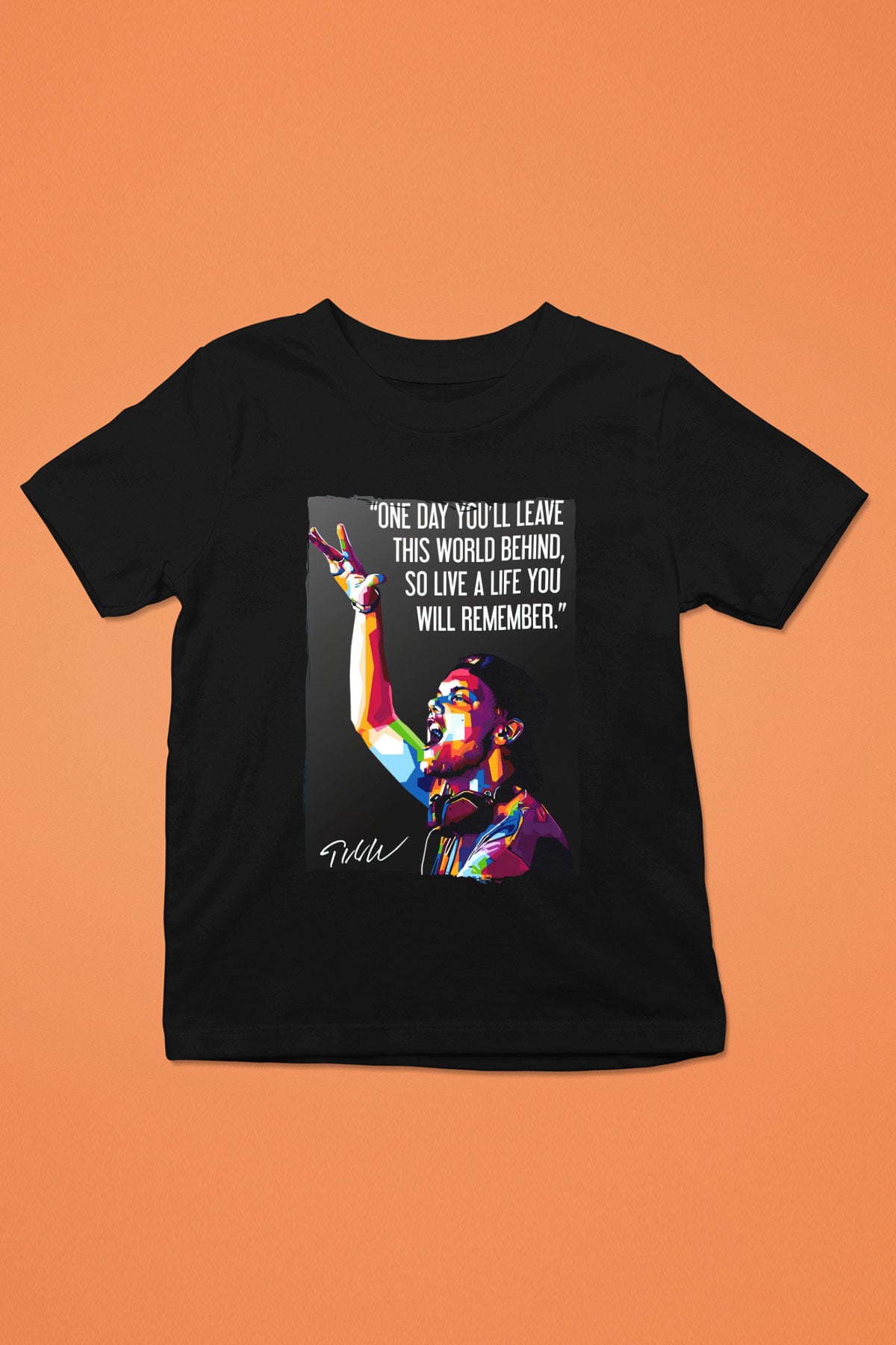 Avicii Siyah Unisex Çocuk Tişört