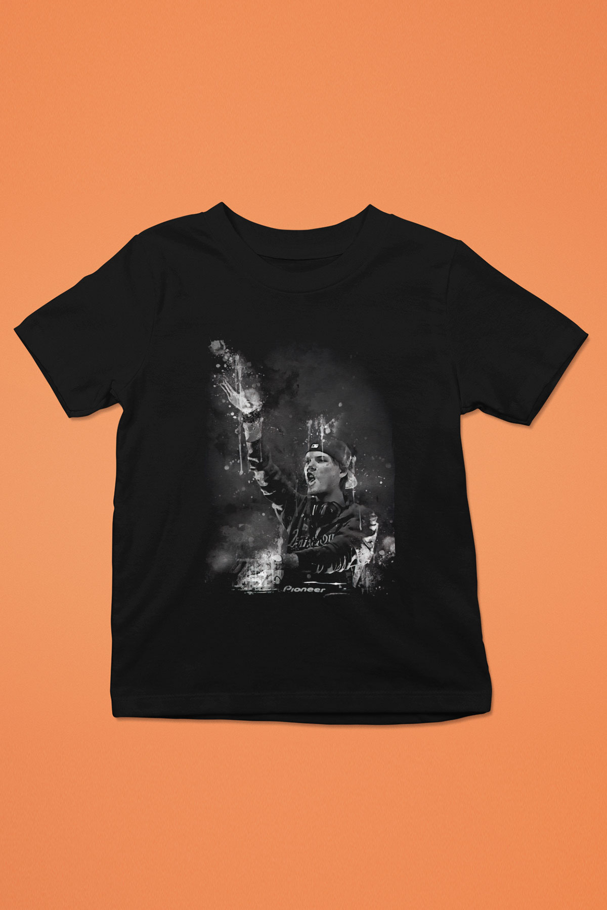 Avicii Siyah Unisex Çocuk Tişört