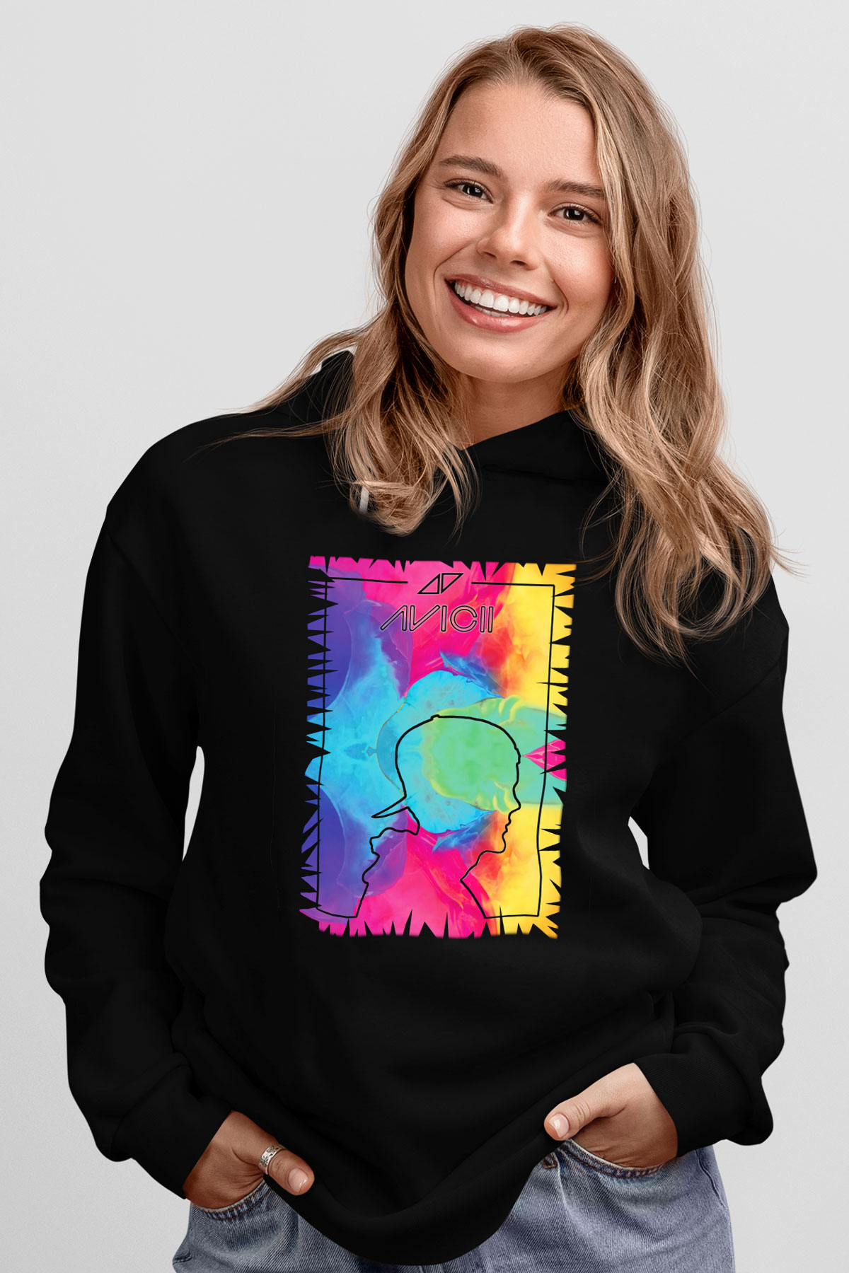 Avicii Siyah Unisex Hoodie