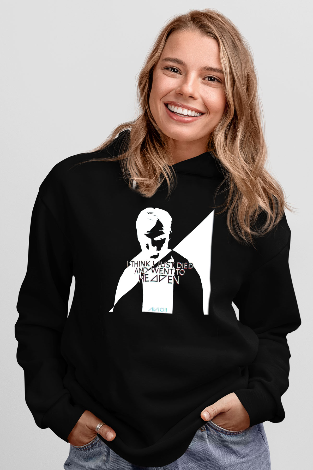 Avicii Siyah Unisex Hoodie