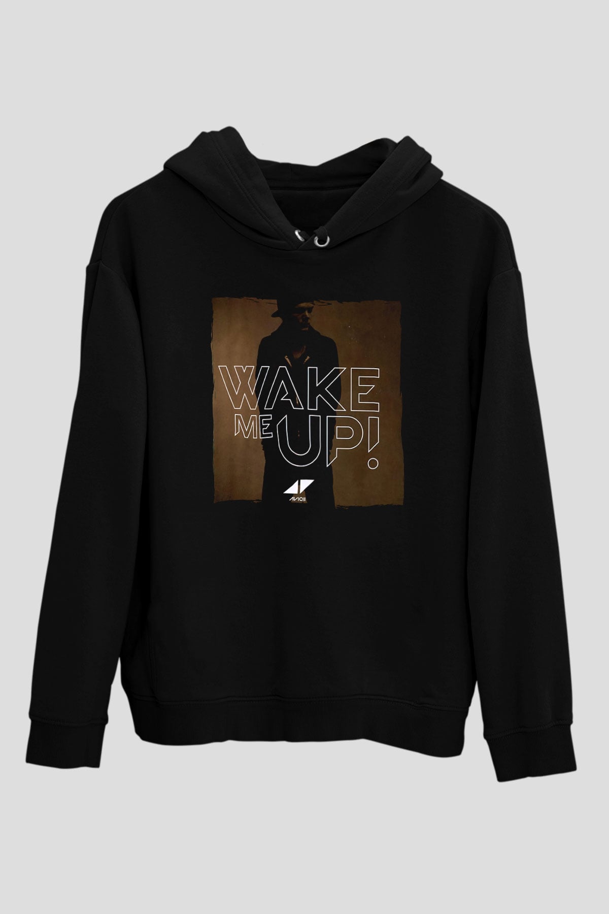 Avicii Siyah Unisex Kapüşonlu Sweatshirt