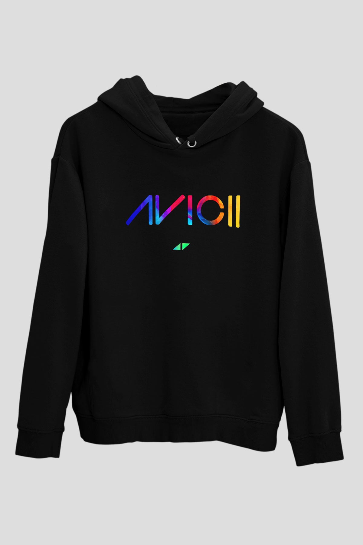 Avicii Siyah Unisex Kapüşonlu Sweatshirt