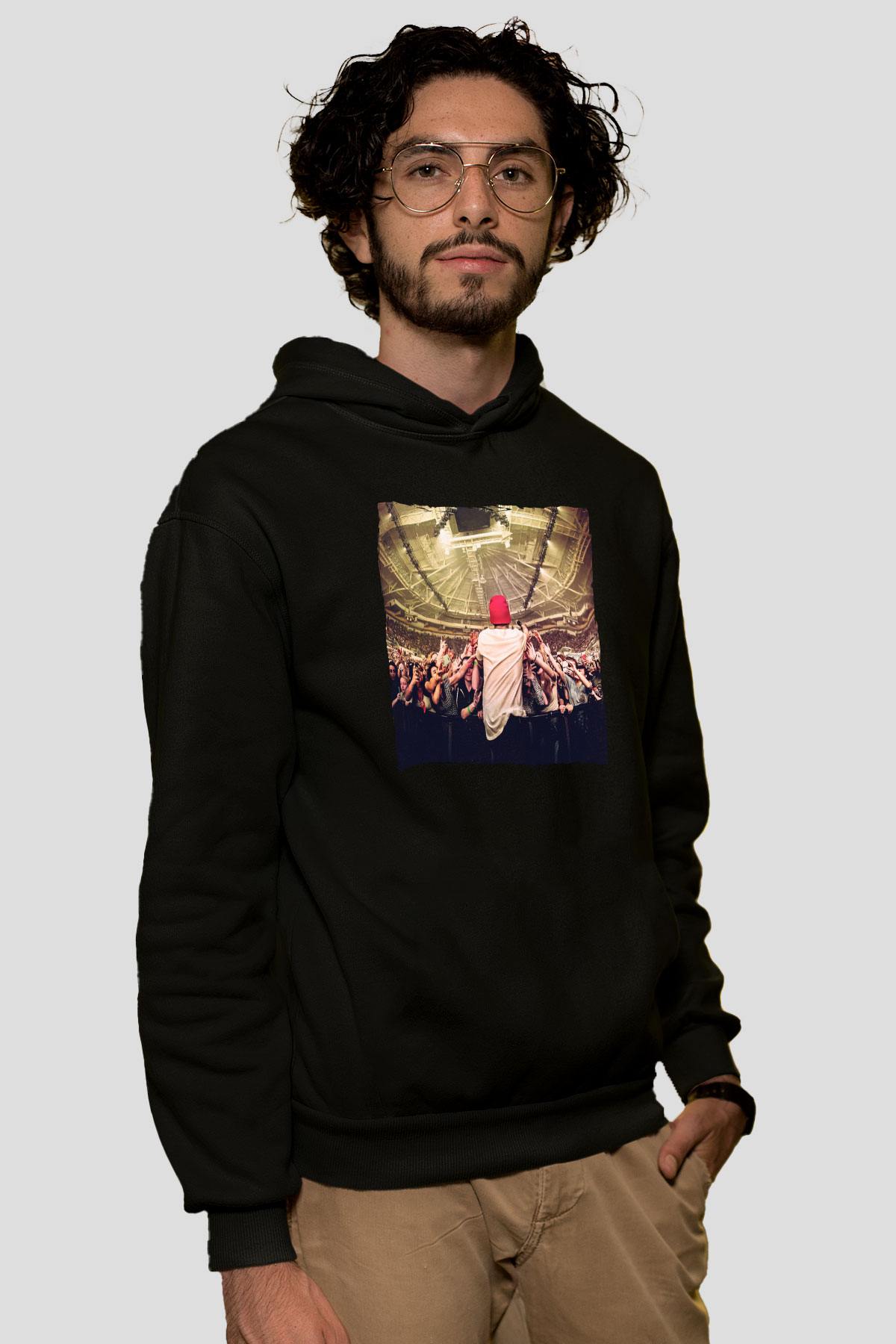 Avicii Siyah Unisex Kapüşonlu Sweatshirt