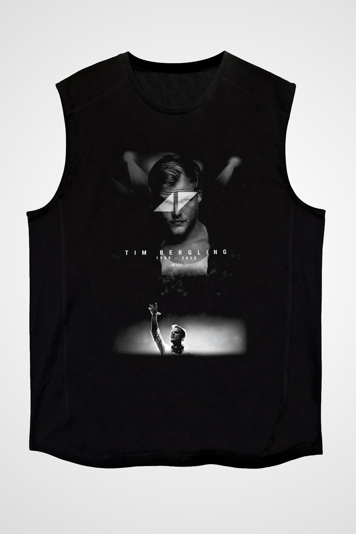 Avicii Siyah Unisex Kolsuz Tişört