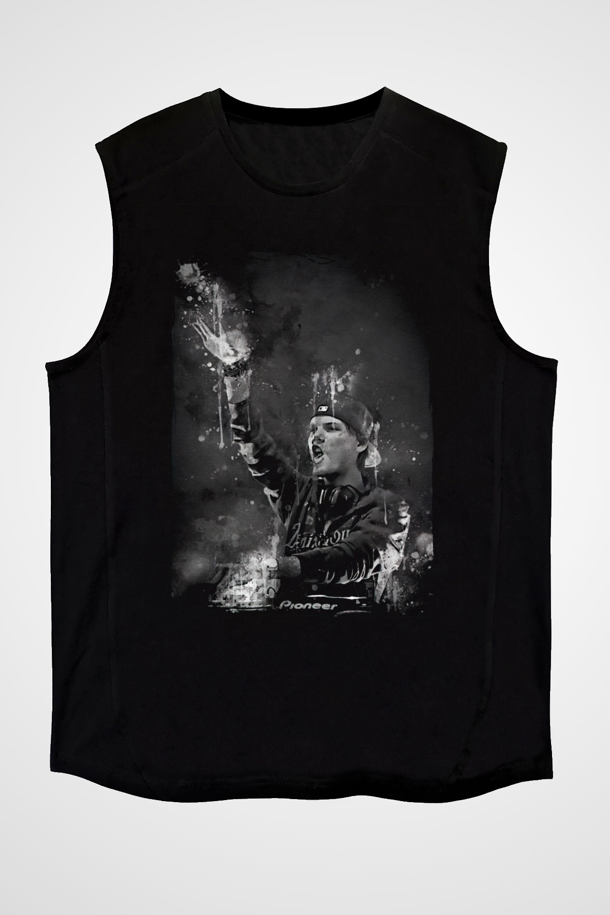 Avicii Siyah Unisex Kolsuz Tişört