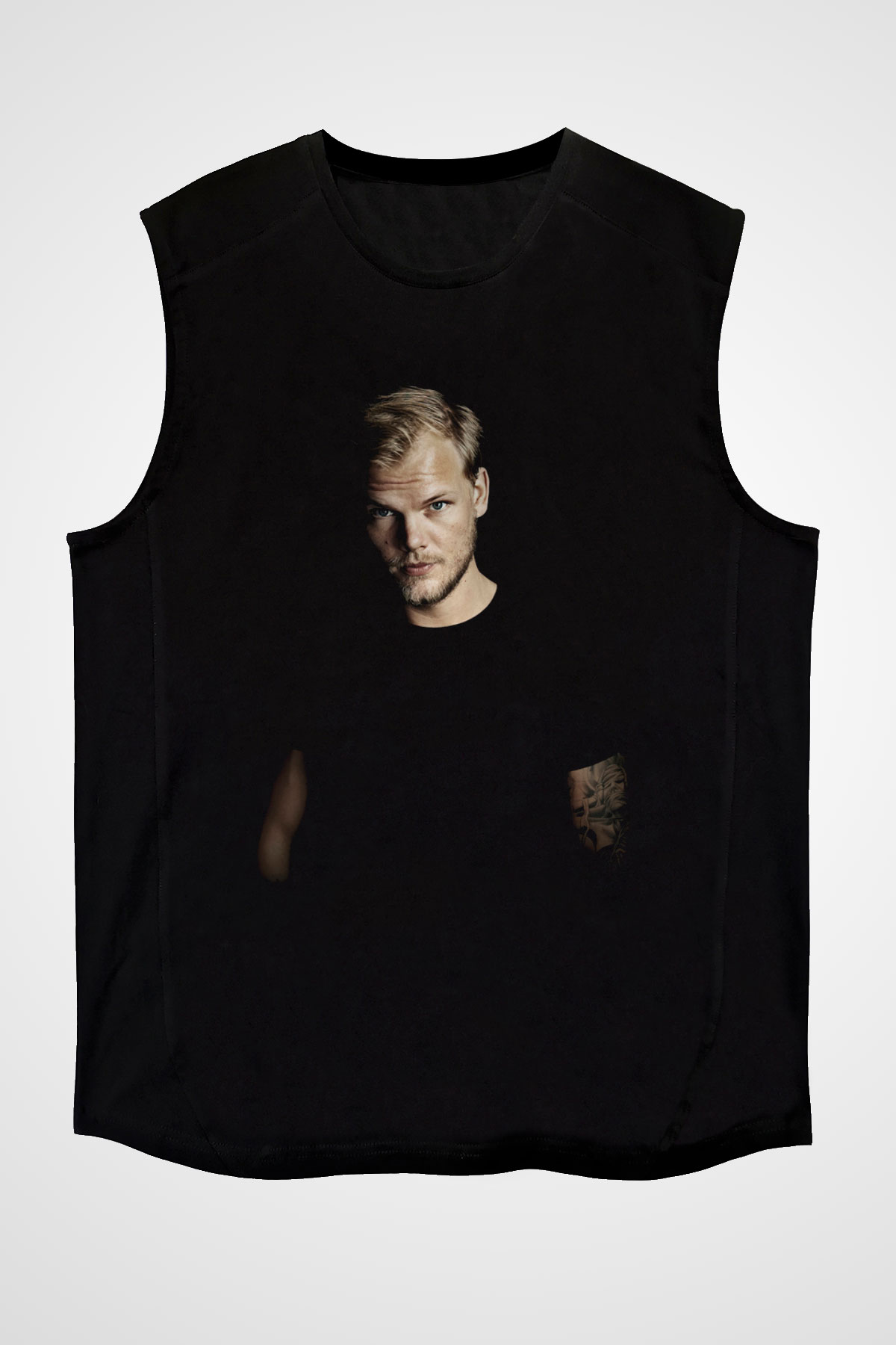 Avicii Siyah Unisex Kolsuz Tişört