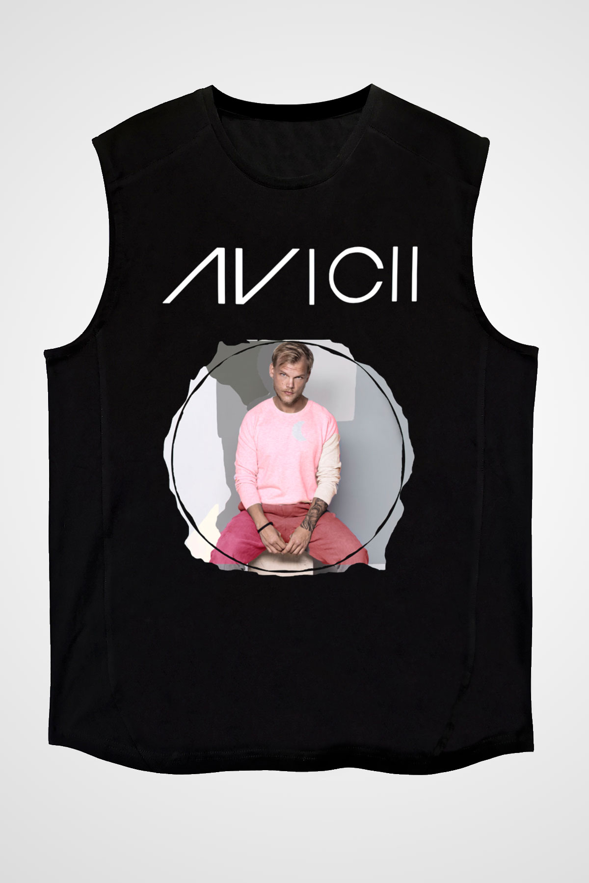 Avicii Siyah Unisex Kolsuz Tişört