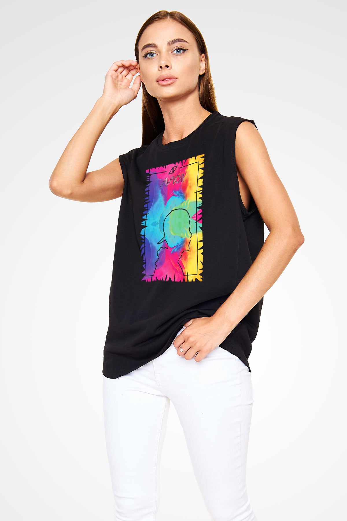 Avicii Siyah Unisex Kolsuz Tişört