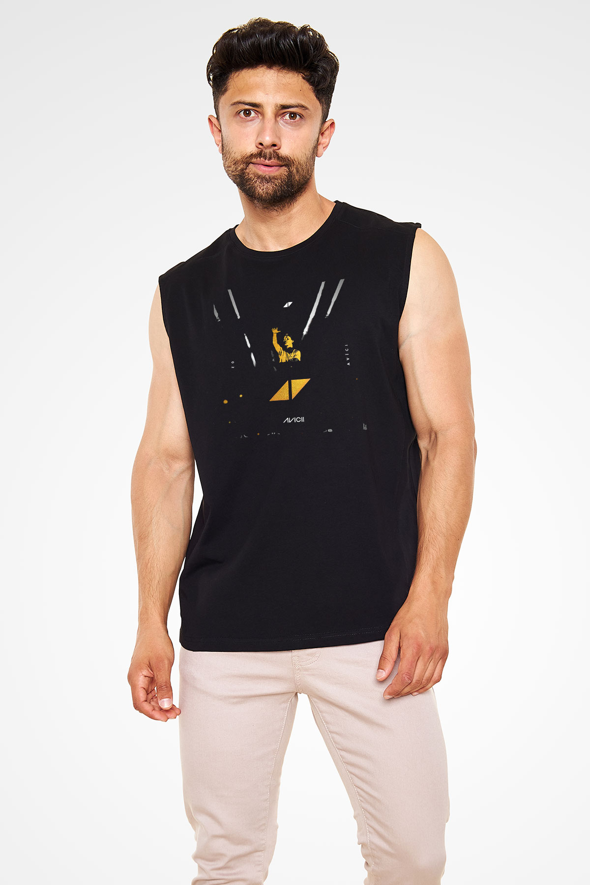 Avicii Siyah Unisex Kolsuz Tişört