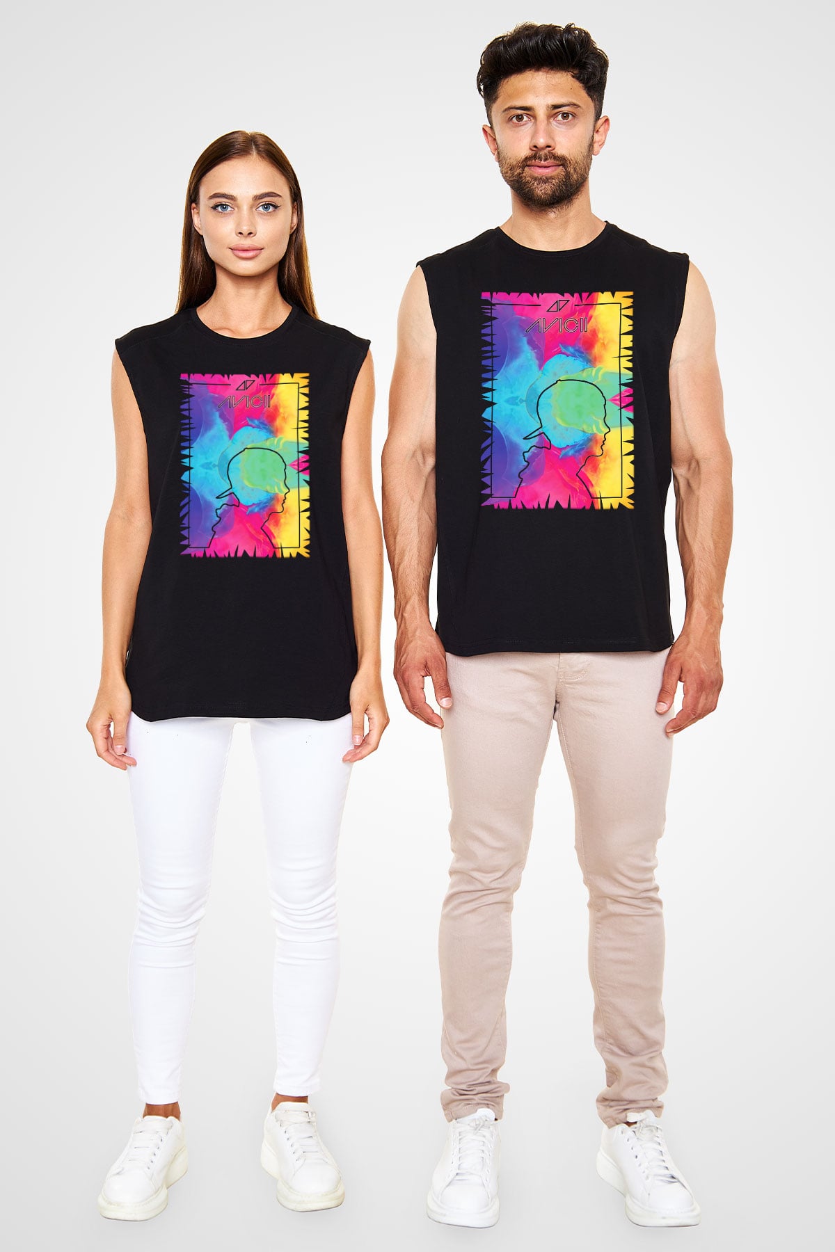 Avicii Siyah Unisex Kolsuz Tişört