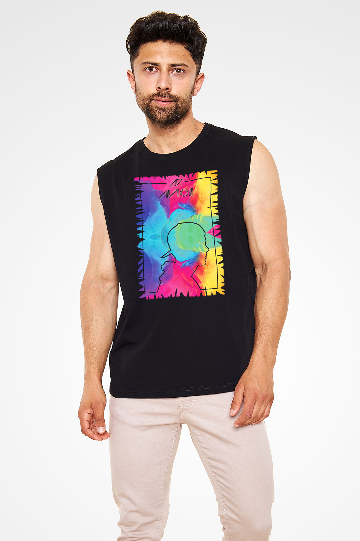Avicii Siyah Unisex Kolsuz Tişört