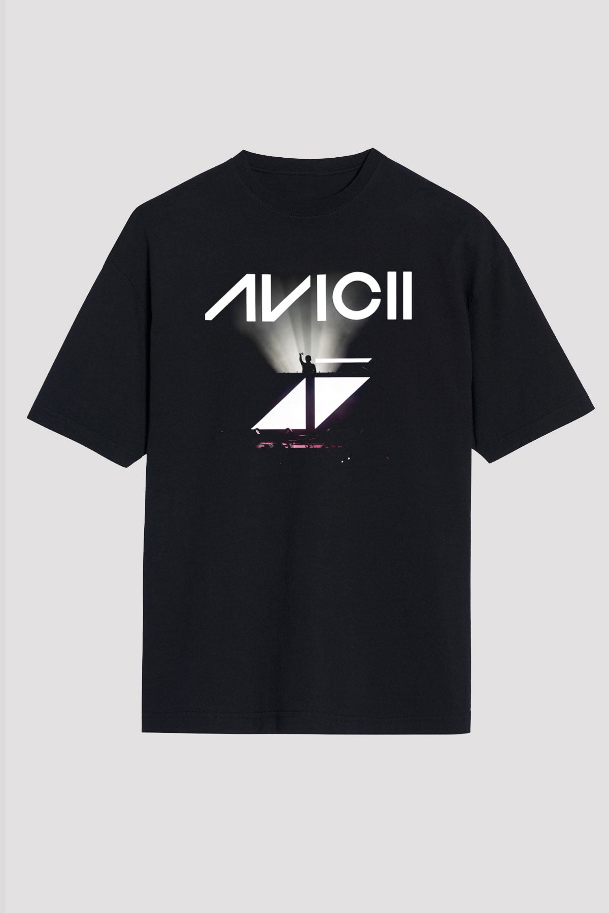 Avicii Siyah Unisex Oversize Tişört T-Shirt
