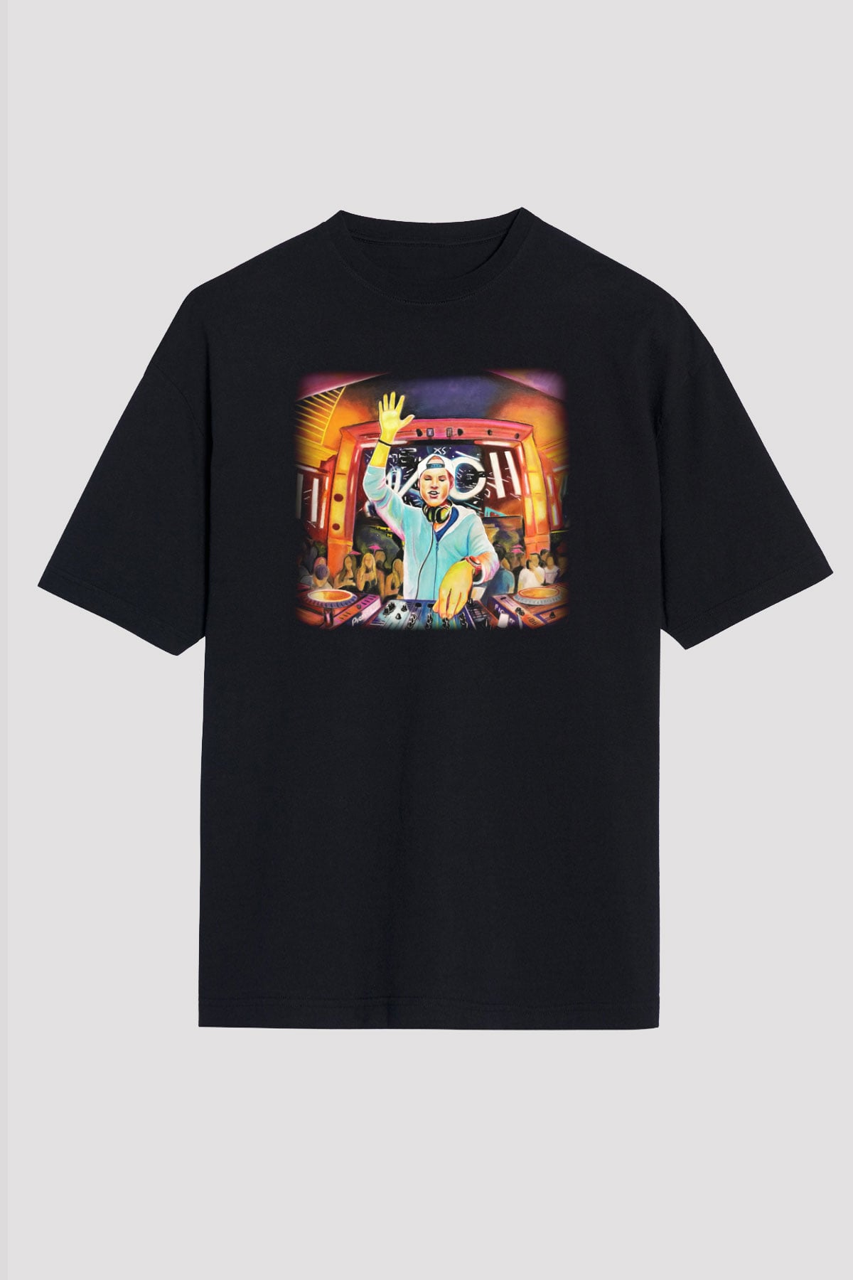 Avicii Siyah Unisex Oversize Tişört T-Shirt