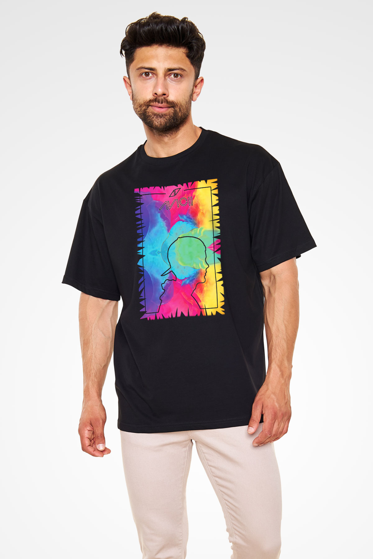 Avicii Siyah Unisex Oversize Tişört T-Shirt