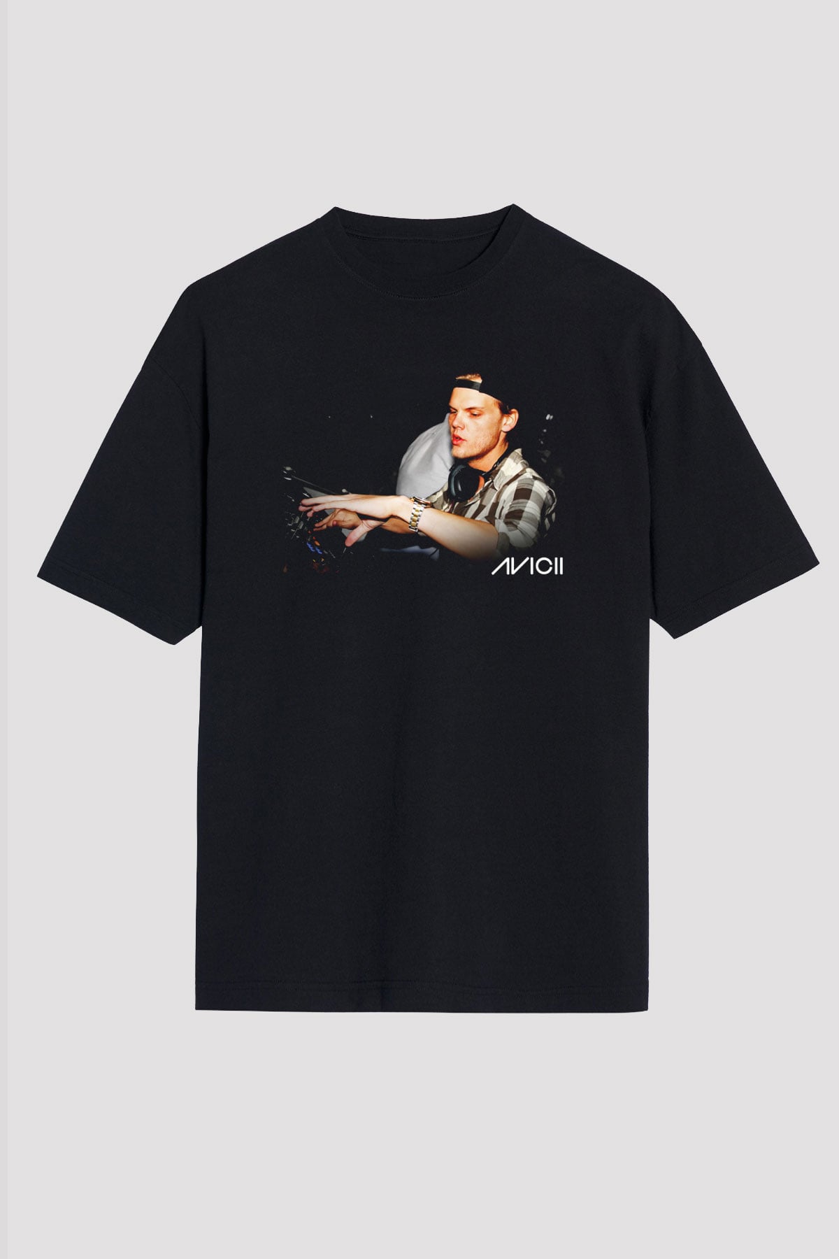 Avicii Siyah Unisex Oversize Tişört T-Shirt