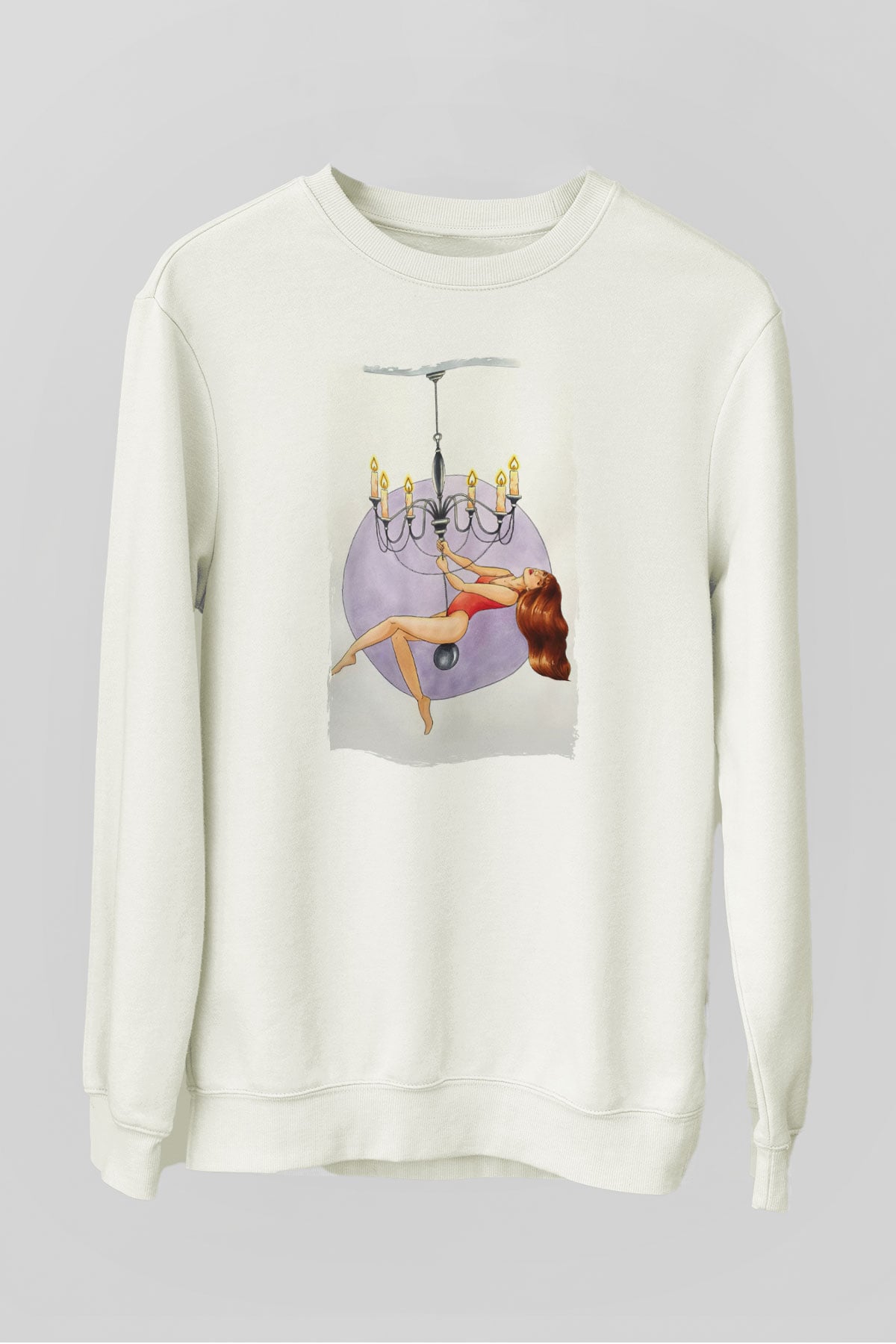 Avizeci Beyaz Unisex Sweatshirt
