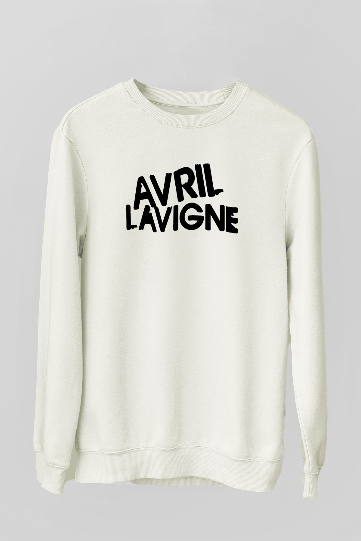 Avril Lavigne Beyaz Unisex Sweatshirt