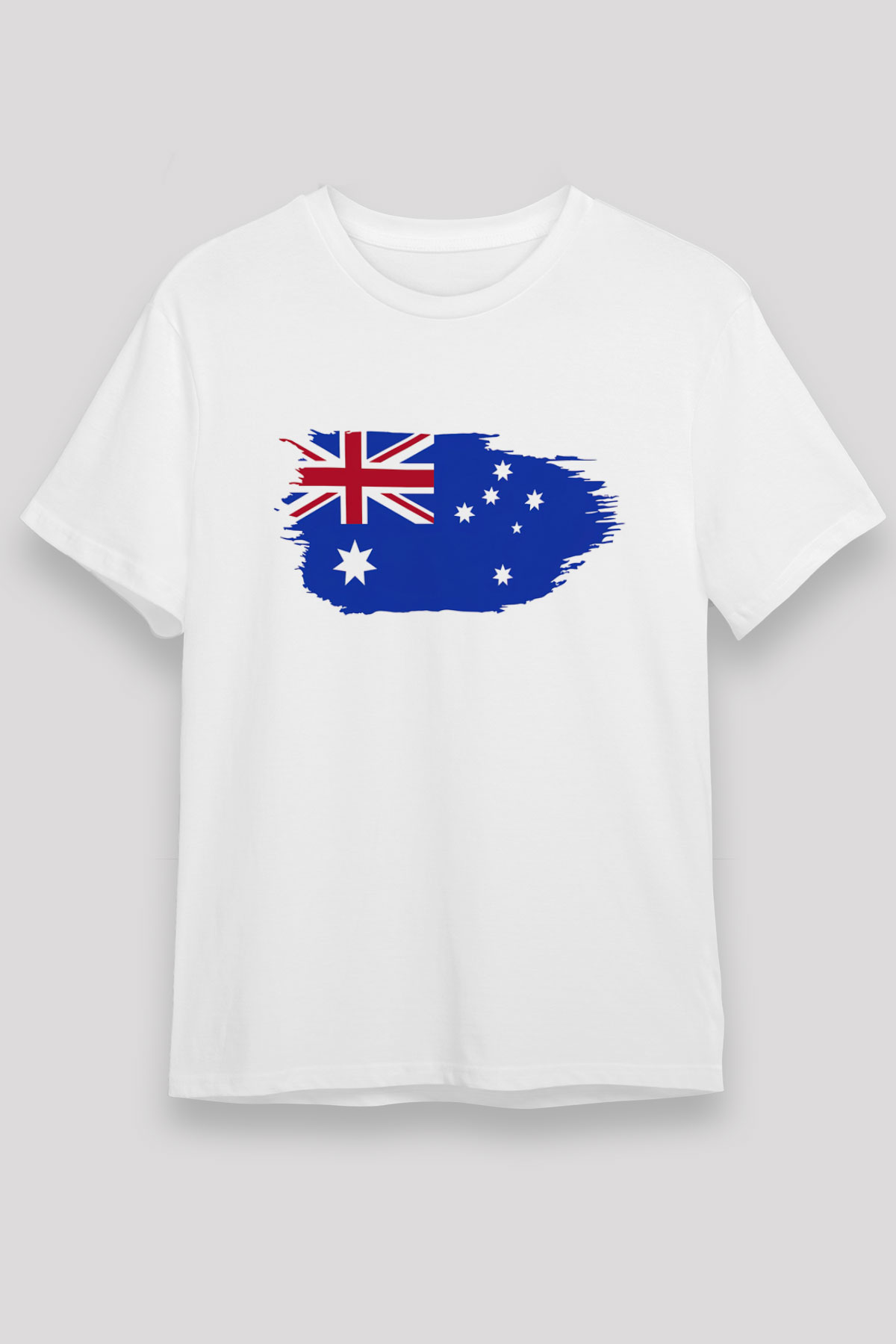 Avustralya Beyaz Unisex Tişört T-Shirt - TişörtFabrikası