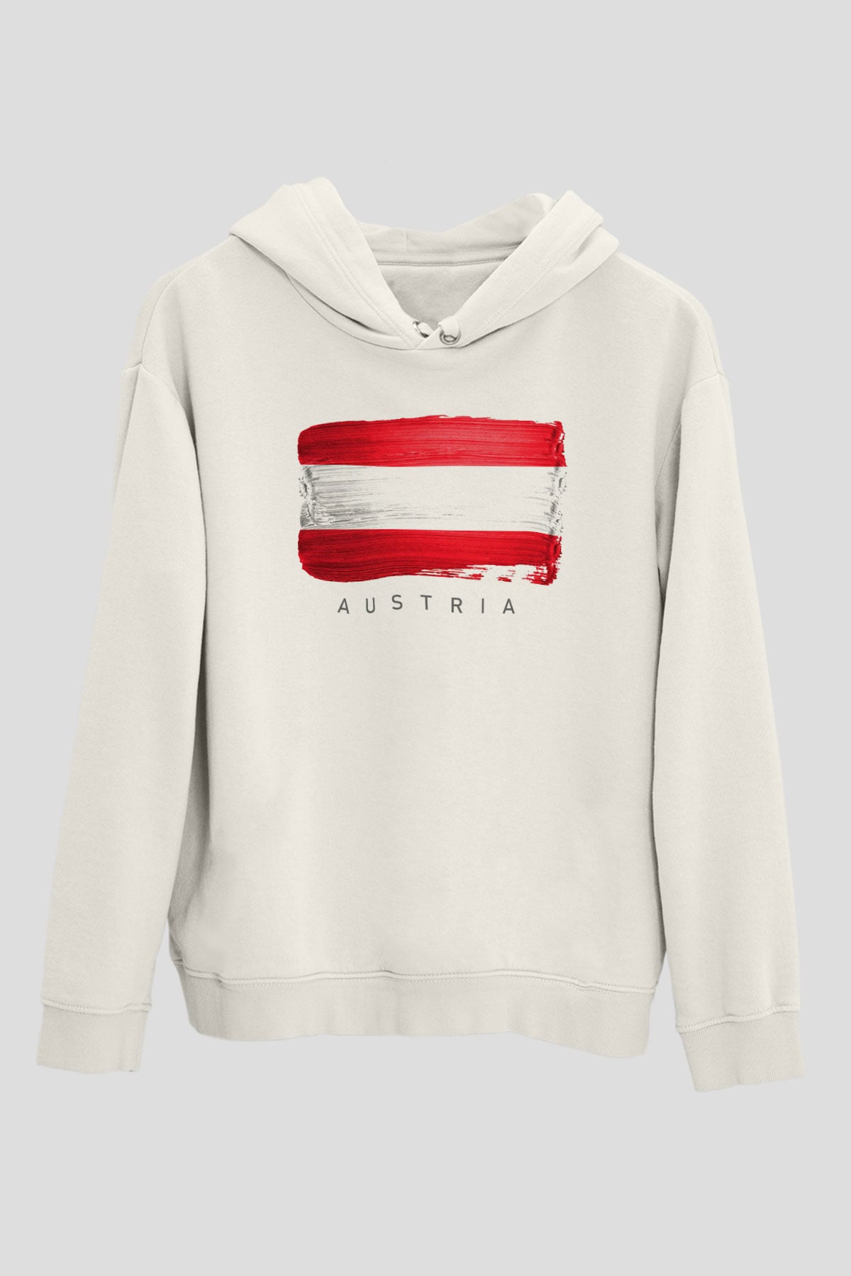 Avusturya Beyaz Unisex Hoodie