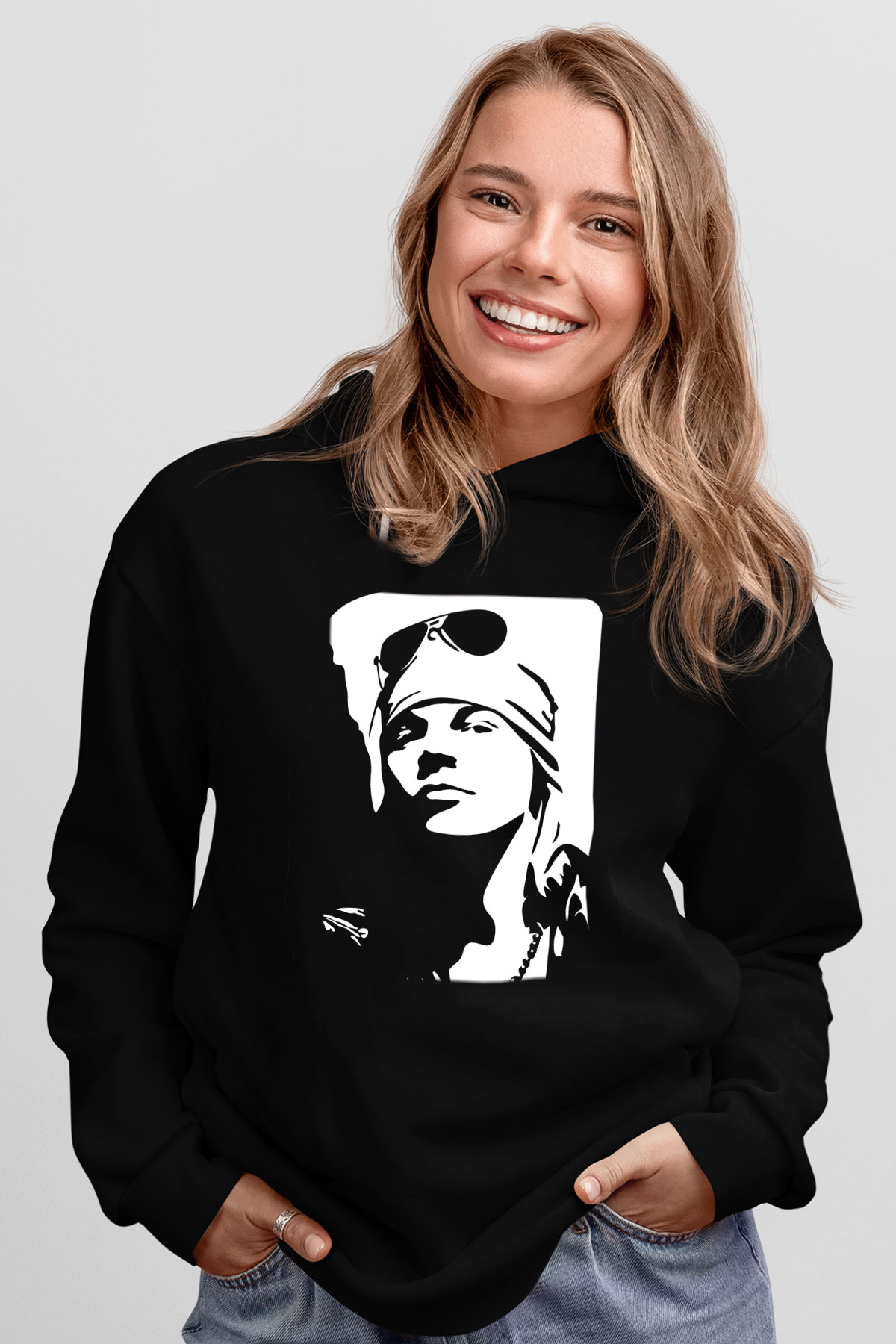 Axl Rose Siyah Unisex Hoodie