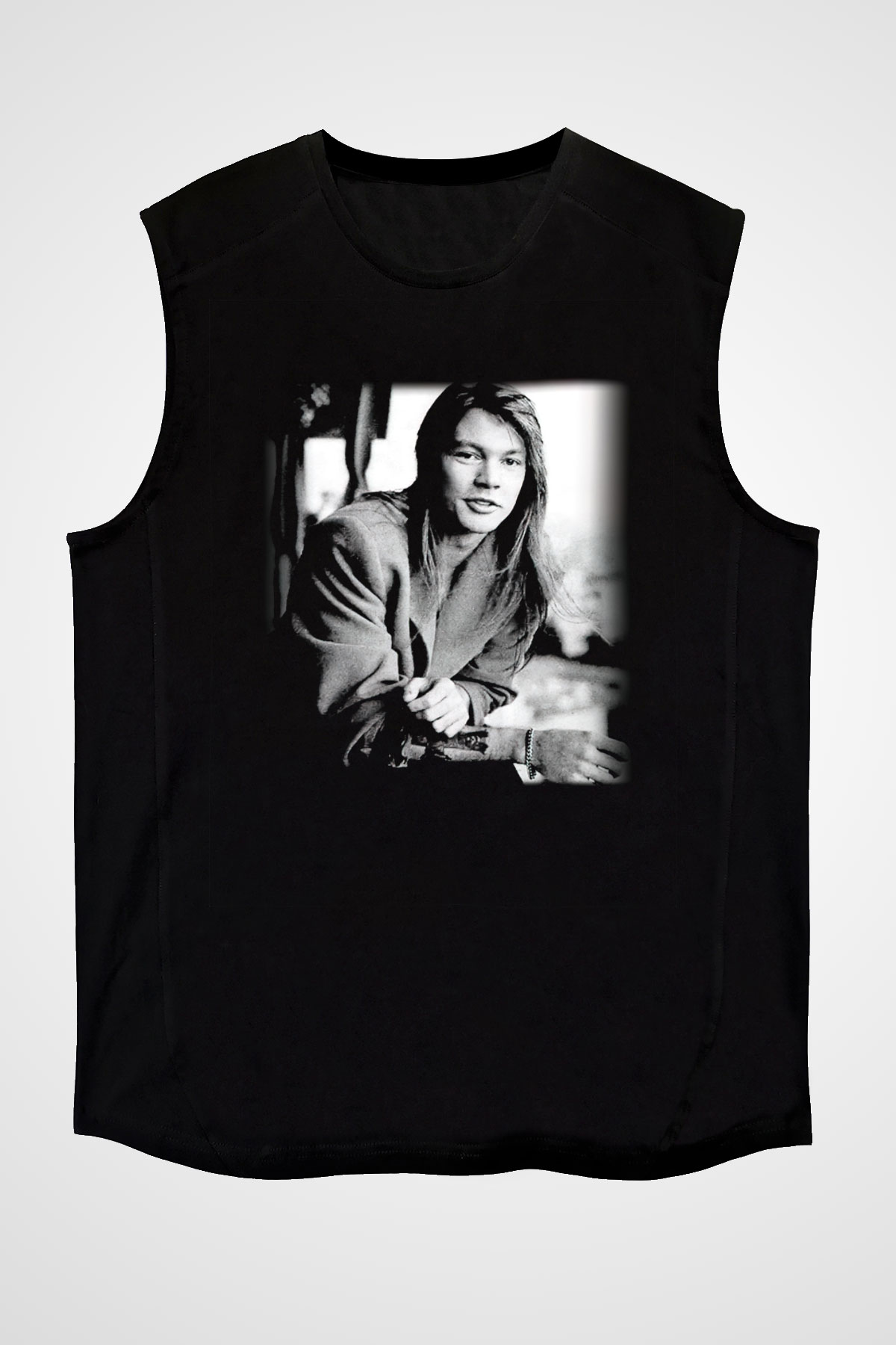 Axl Rose Siyah Unisex Kolsuz Tişört