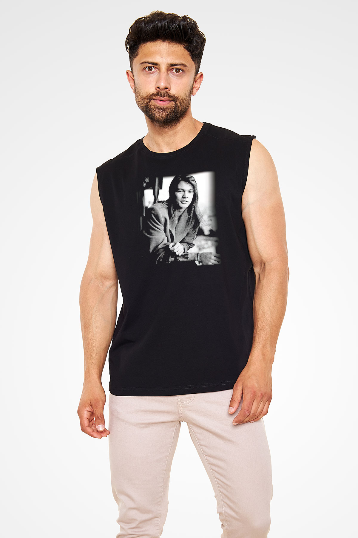 Axl Rose Siyah Unisex Kolsuz Tişört