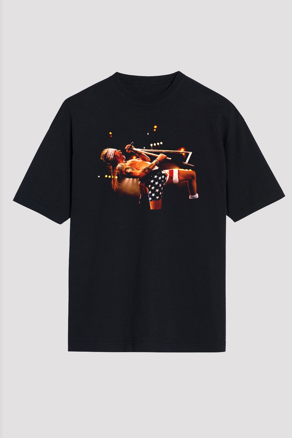 Axl Rose Siyah Unisex Oversize Tişört T-Shirt