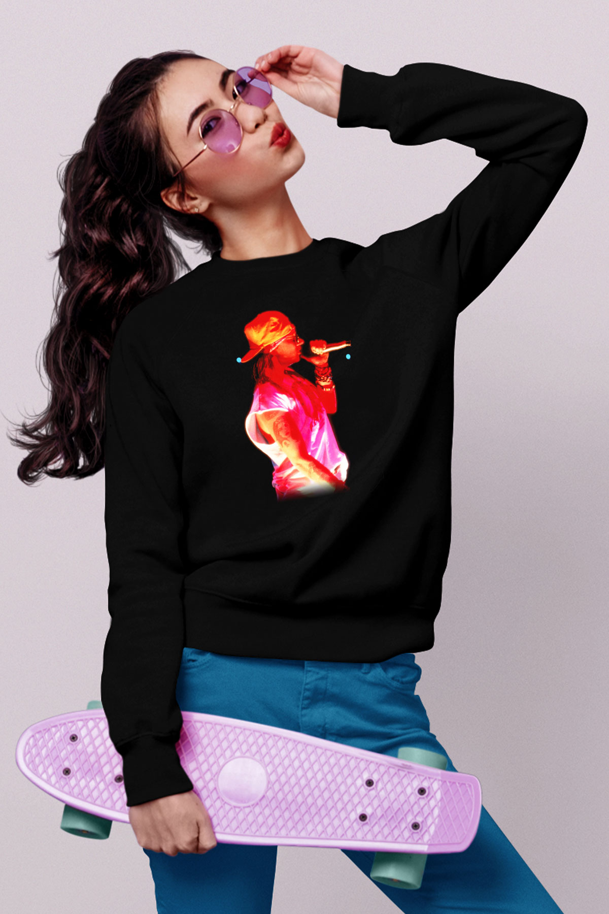 Axl Rose Siyah Unisex Sweatshirt