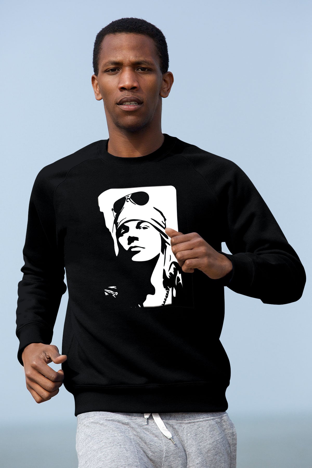 Axl Rose Siyah Unisex Sweatshirt