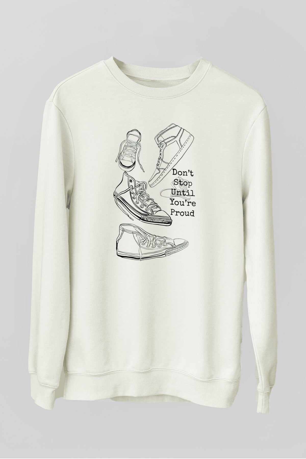 Ayakkabıcı Beyaz Unisex Sweatshirt