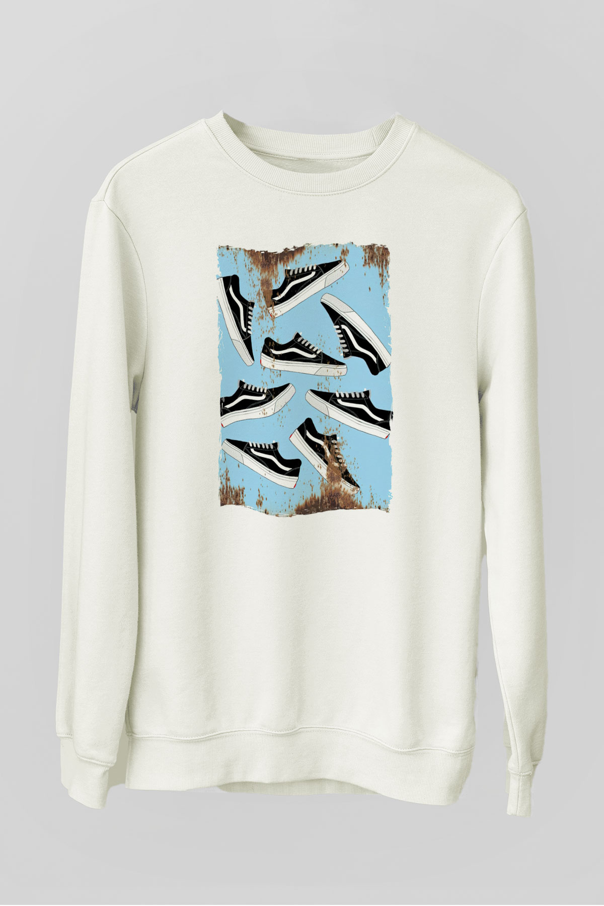 Ayakkabıcı Beyaz Unisex Sweatshirt