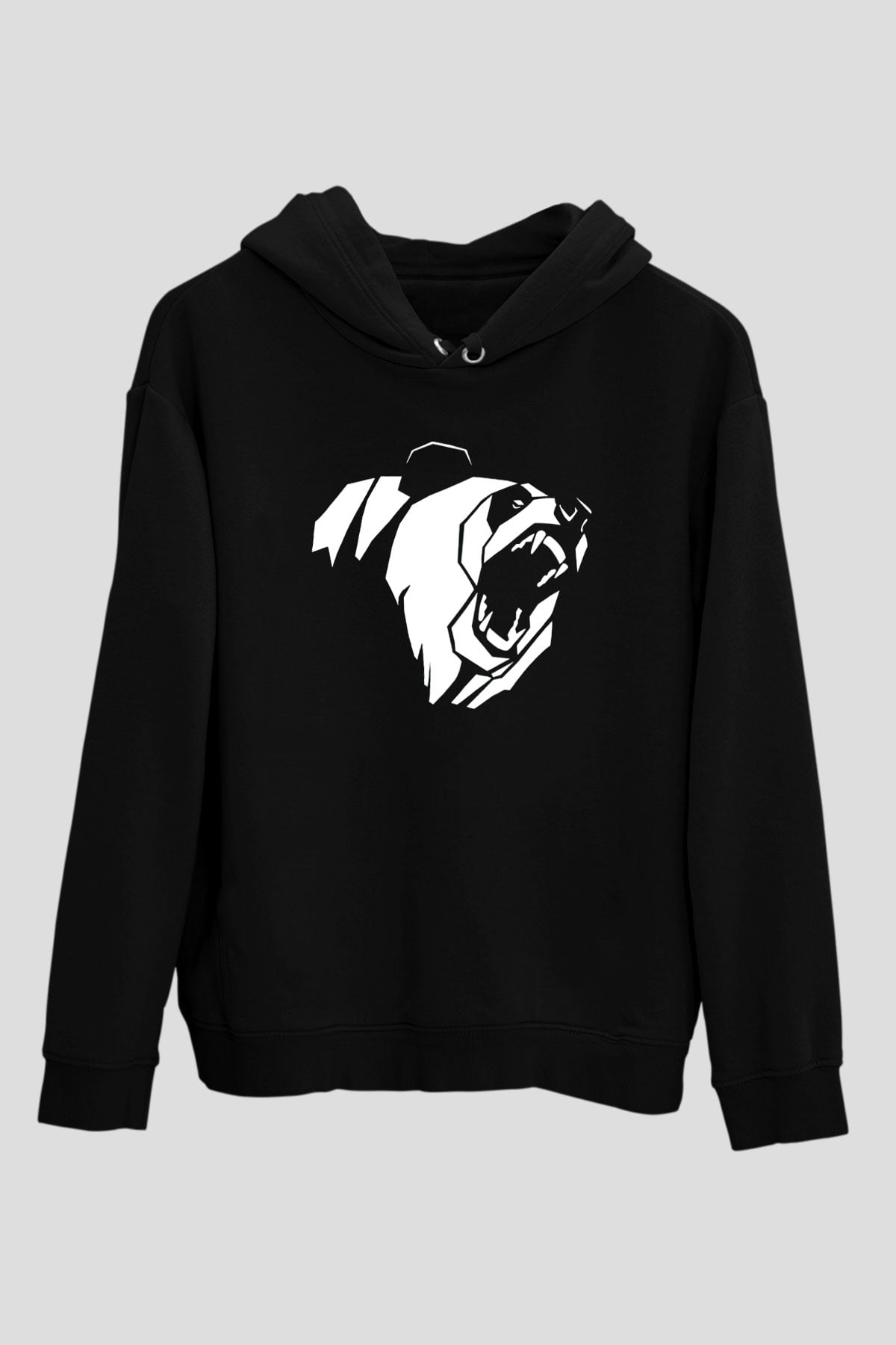 Ayı Siyah Unisex Hoodie