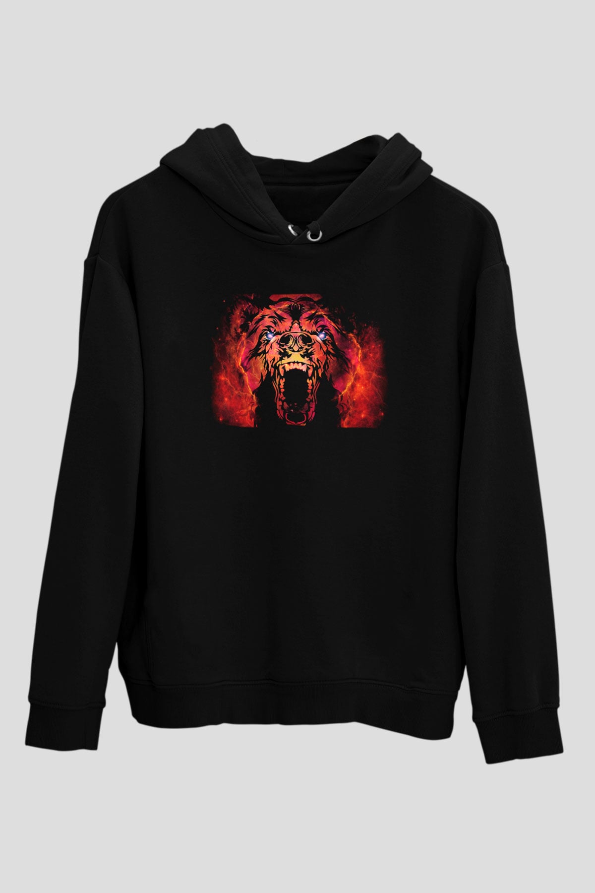 Ayı Siyah Unisex Hoodie
