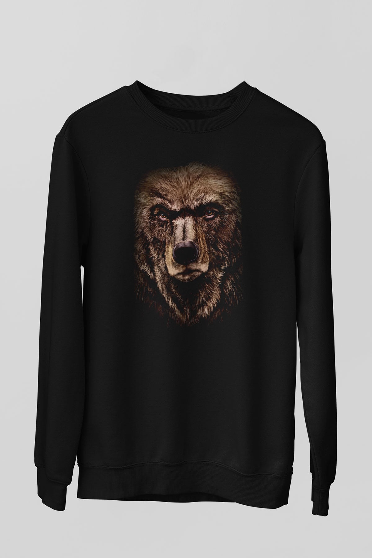 Ayı Siyah Unisex Sweatshirt