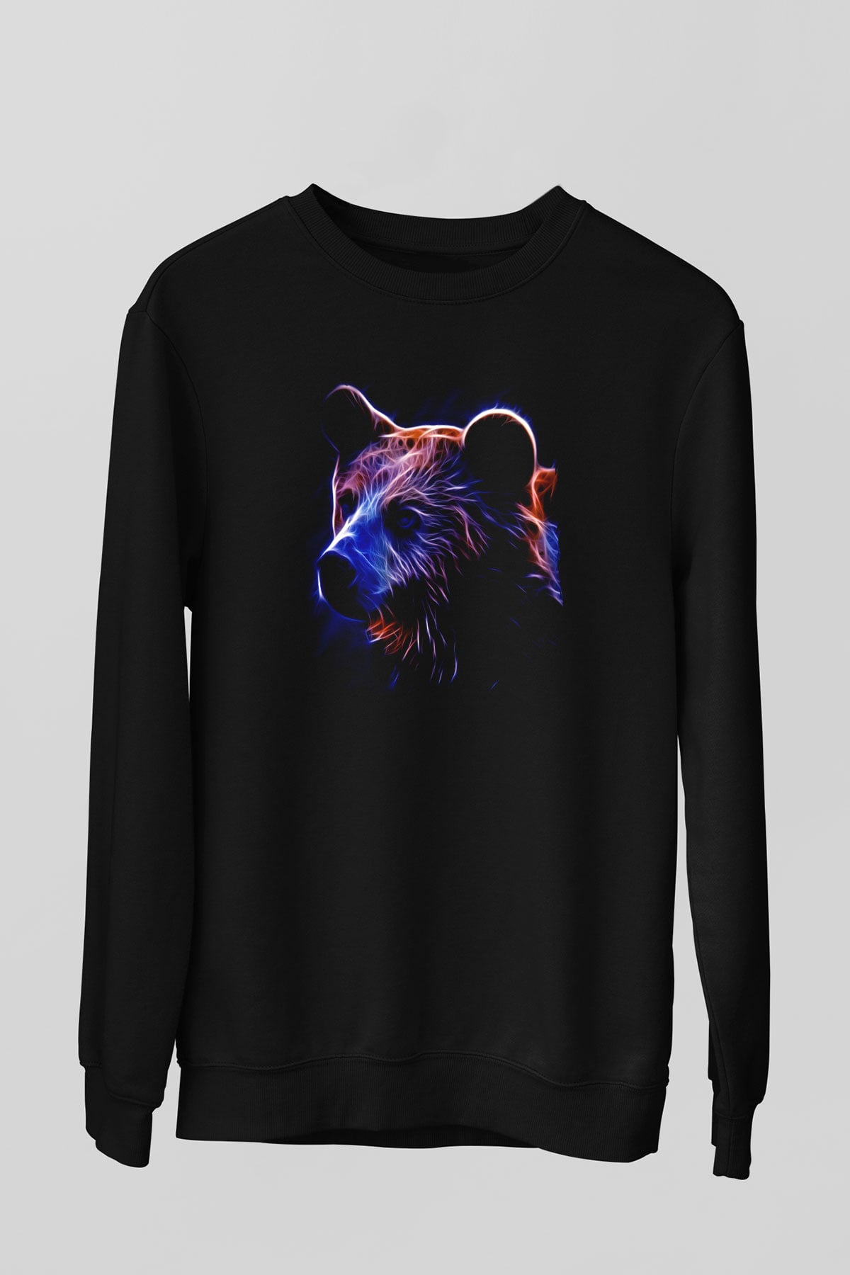 Ayı Siyah Unisex Sweatshirt