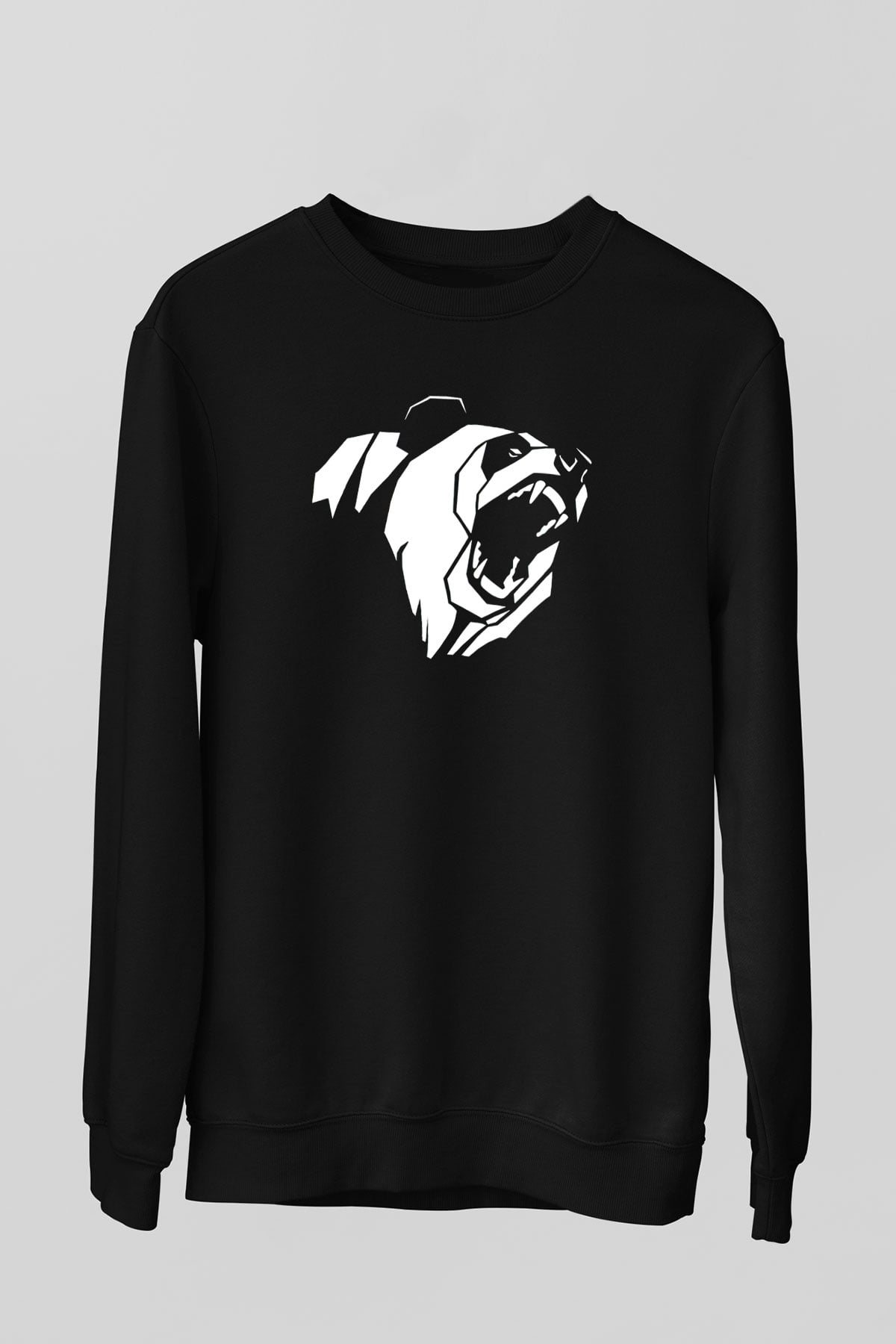 Ayı Siyah Unisex Sweatshirt