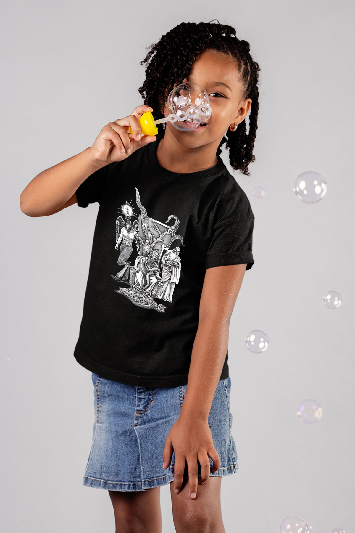 Azarath Baskılı Unisex Siyah Çocuk Tişört - Tshirt