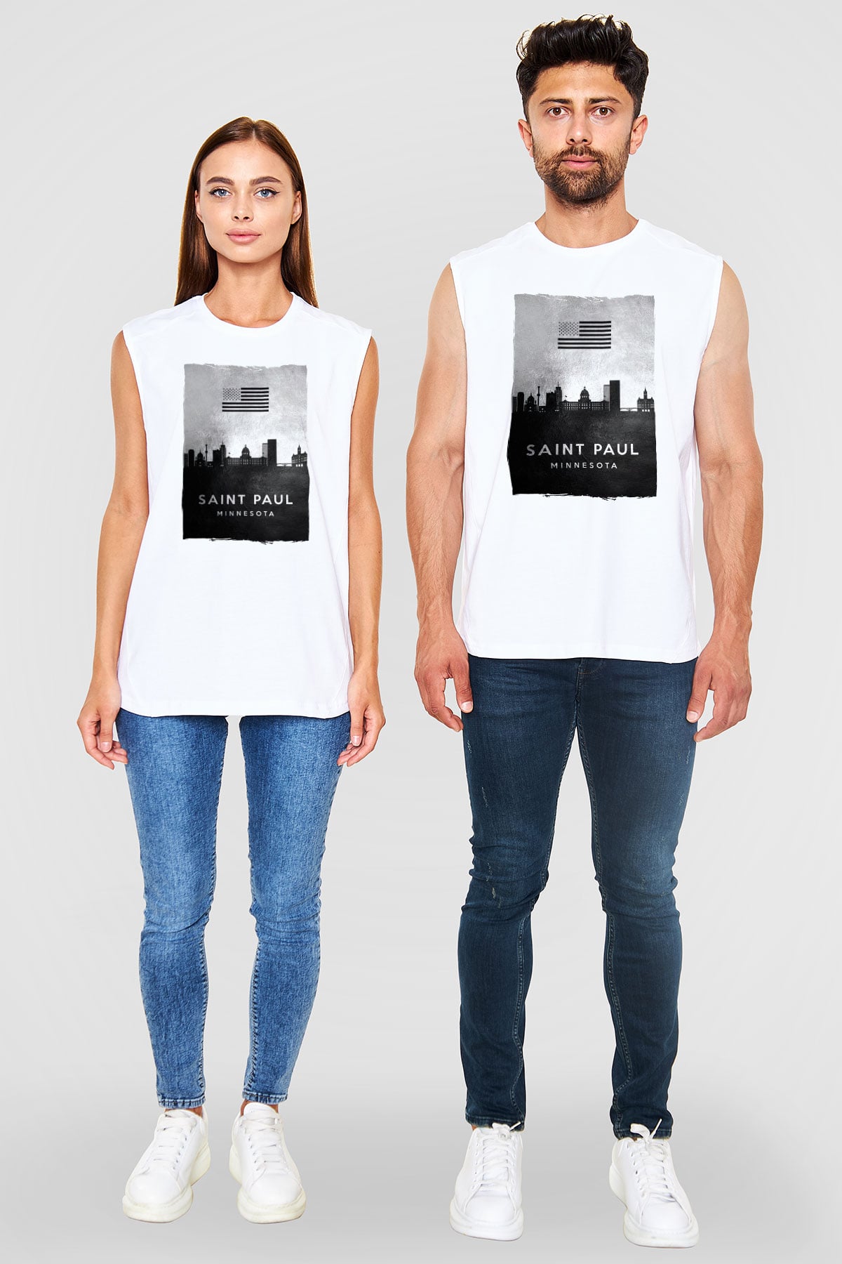 Aziz Paul Katedrali Beyaz Unisex Kolsuz Tişört