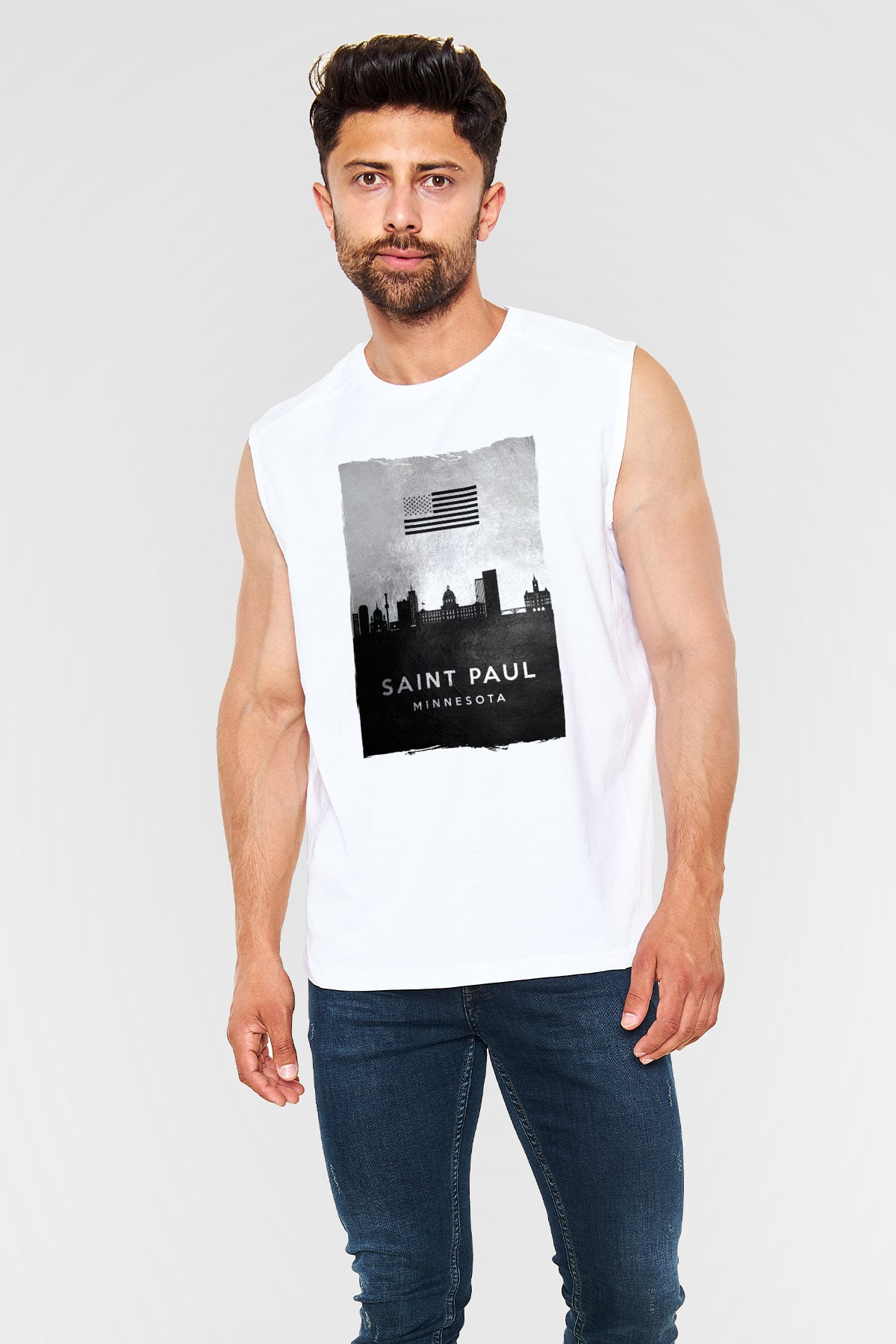 Aziz Paul Katedrali Beyaz Unisex Kolsuz Tişört