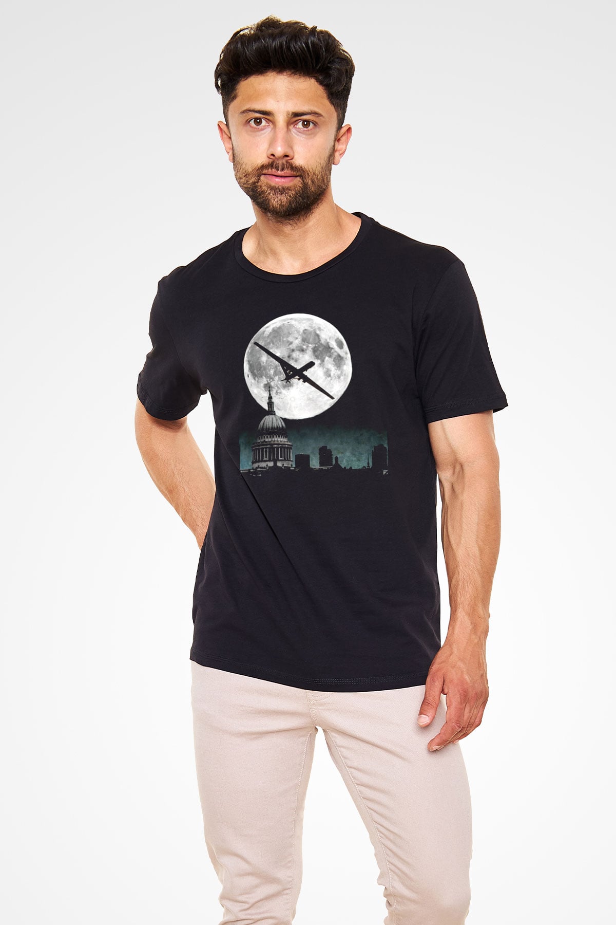 Aziz Paul Katedrali Siyah Unisex Tişört T-Shirt - TişörtFabrikası